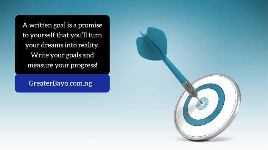 Power of Written Goals